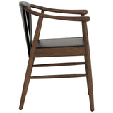 Aran Leather Dining Armchair, Onyx, Set of 2