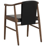 Aran Leather Dining Armchair, Onyx, Set of 2