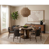 Aran Leather Dining Armchair, Onyx, Set of 2