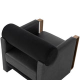 Edgar Chair, Bravo Black/Abbington Black
