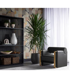 Edgar Chair, Bravo Black/Abbington Black