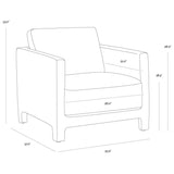 Rodney Leather Chair, Camel