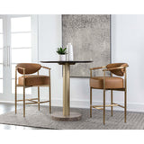 Heloise Counter Stool, Milliken Cognac-Furniture - Dining-High Fashion Home