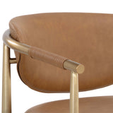 Heloise Counter Stool, Milliken Cognac-Furniture - Dining-High Fashion Home