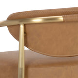 Heloise Counter Stool, Milliken Cognac-Furniture - Dining-High Fashion Home