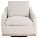 Corbin Swivel Chair, Effie Linen
