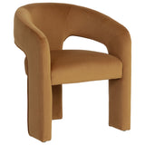 Isidore Dining Arm Chair, Meg Gold, Set of 2