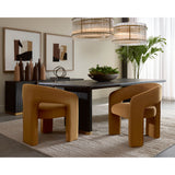 Isidore Dining Arm Chair, Meg Gold, Set of 2