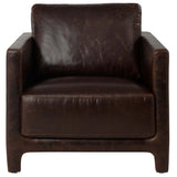 Rodney Leather Chair, Chocolate