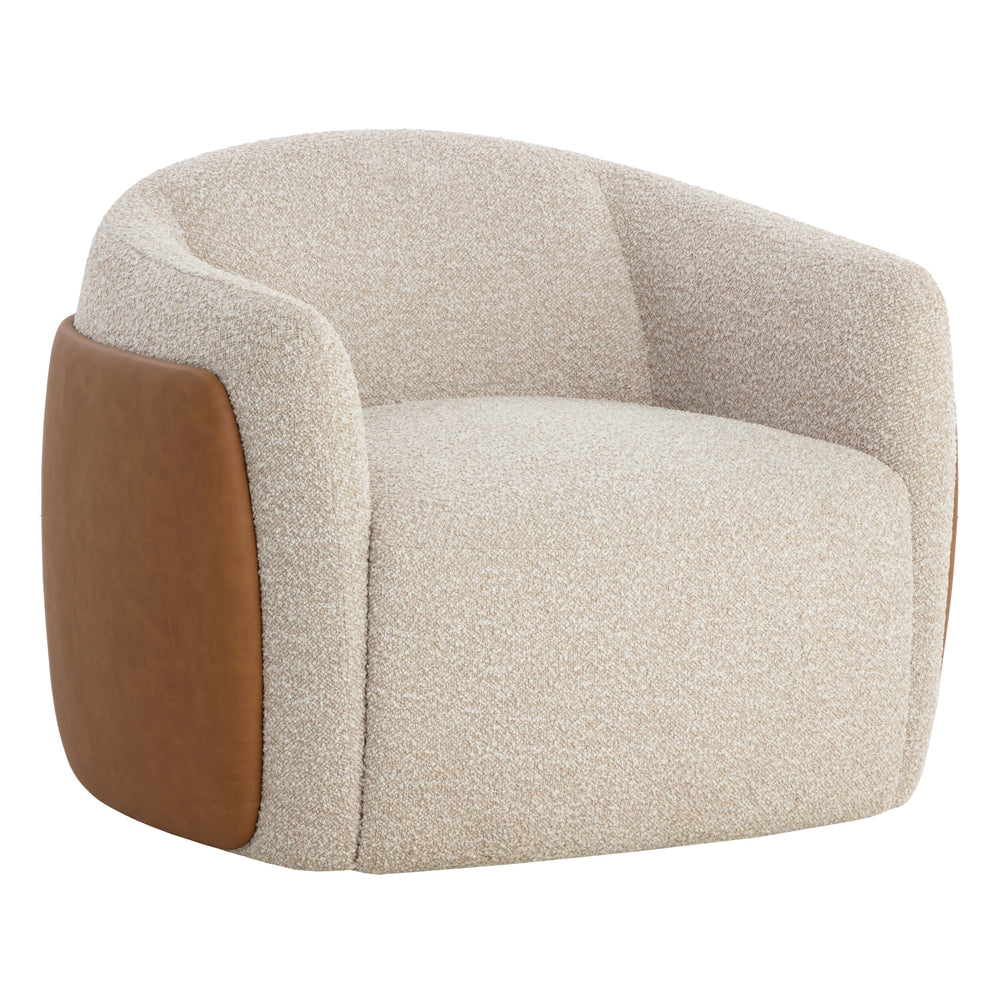 Caris Swivel Chair, Santa Cruz Oatmeal