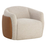Caris Swivel Chair, Santa Cruz Oatmeal