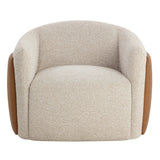 Caris Swivel Chair, Santa Cruz Oatmeal