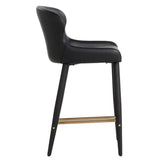 Evora Counter Stool, Bravo Black