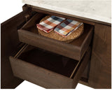 Boden Kitchen Island, White Marble