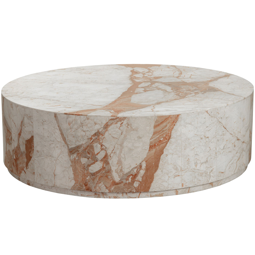 Laros Coffee Table, Crema Breccia Marble