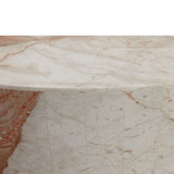 Laros Coffee Table, Crema Breccia Marble