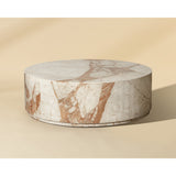 Laros Coffee Table, Crema Breccia Marble