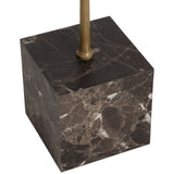 Meridia End Table, Antique Brass