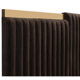 Tarrant King Bed, Diamond Mink-Furniture - Bedroom-High Fashion Home