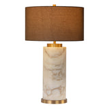 Apollolina Table Lamp, Calacatta Gold Marble-Lighting-High Fashion Home