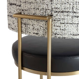 Larissa Dining Chair, Bravo Black/Halton Birch-Furniture - Dining-High Fashion Home