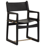 Enver Arm Chair, Carraway Black, Set of 2