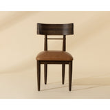 Florian Leather Dining Chair, Tan, Set of 2