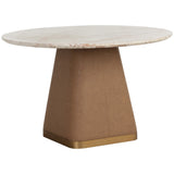 Bronwyn Round Dining Table, Cream