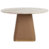 Bronwyn Round Dining Table, Cream