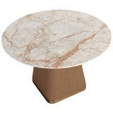 Bronwyn Round Dining Table, Cream