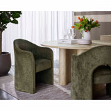 Anaya Dining Armchair, Bergen Olive, Set of 2