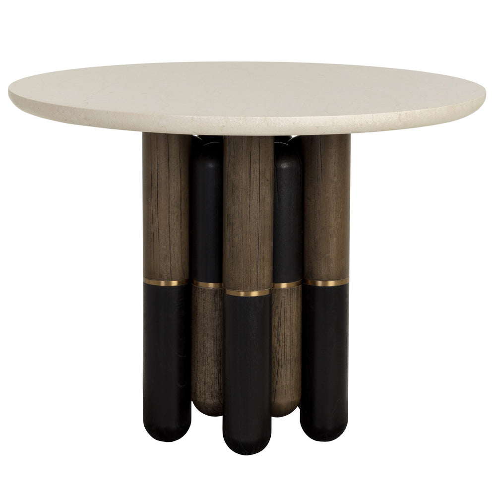 Yanna Round Dining Table, Cream