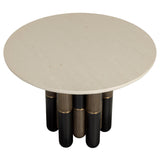 Yanna Round Dining Table, Cream