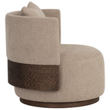 Bastille Swivel Chair, Taupe