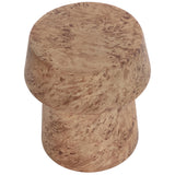 Brie End Table, Burl Veneer Look