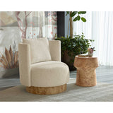 Brie End Table, Burl Veneer Look