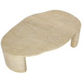 Savinah Coffee Table, Travertine Look-Furniture - Accent Tables-High Fashion Home