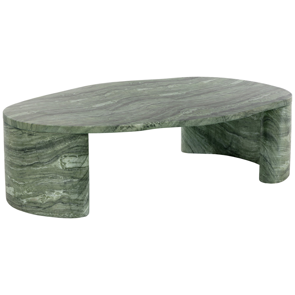 Savinah Coffee Table, Green Marble-Look