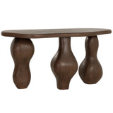 Ines Console Table, Dark Brown
