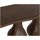 Ines Console Table, Dark Brown