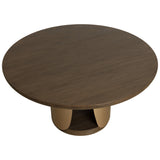 Sultana Round Dining Table, Dark Brown