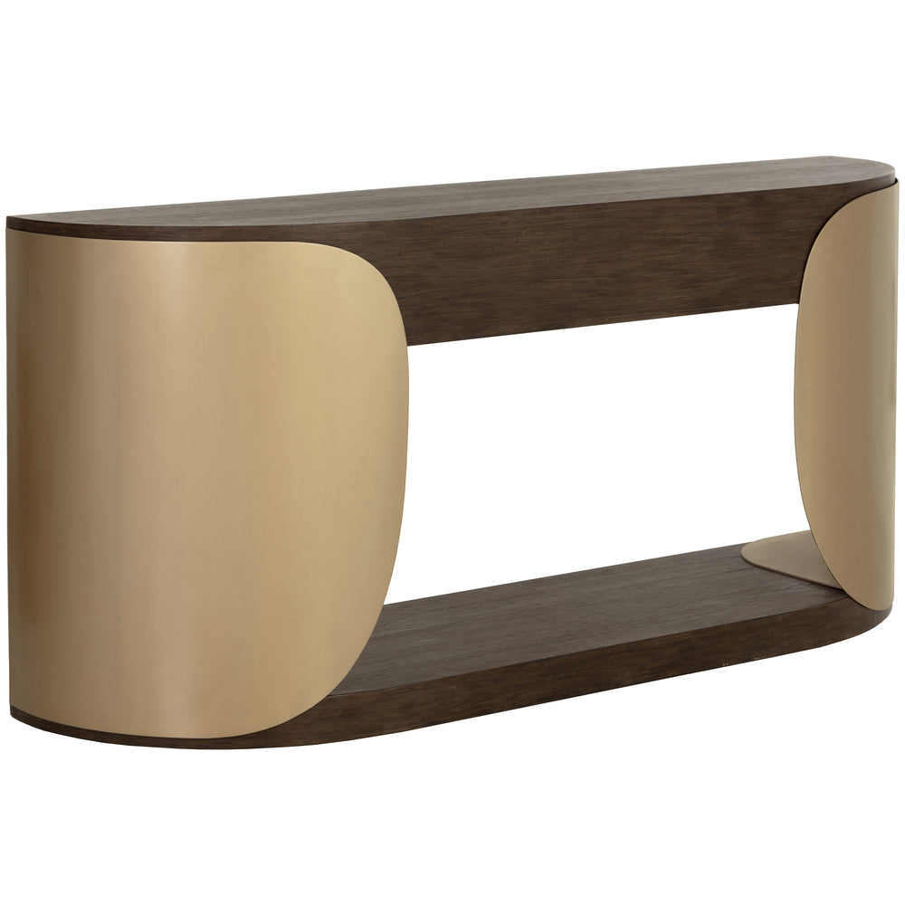 Sultana Console Table, Dark Brown