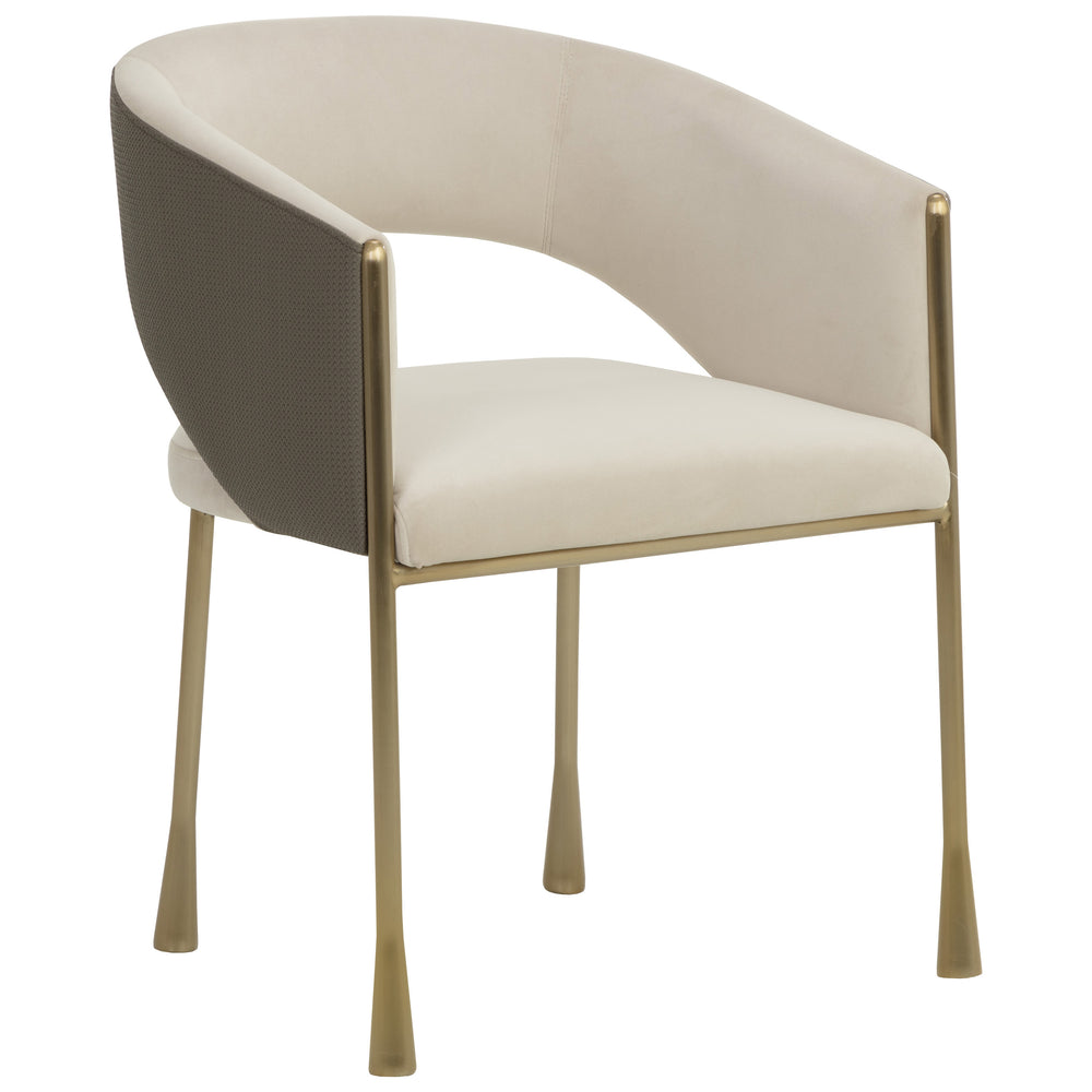 Jahara Arm Chair, Meg Taupe/Porcini Taupe, Set of 2