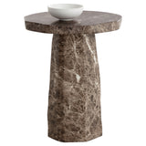 Baldur End Table, Marble Look