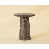 Baldur End Table, Marble Look