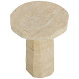 Baldur End Table,Travertine Look