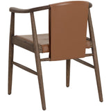 Aran Leather Dining Armchair, Hazelnut, Set of 2