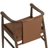 Aran Leather Dining Armchair, Hazelnut, Set of 2