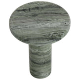 Bastion End Table, Sage Green Marble Look-Furniture - Accent Tables-High Fashion Home