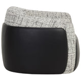 Caris Swivel Chair, Bravo Black/Halton Birch